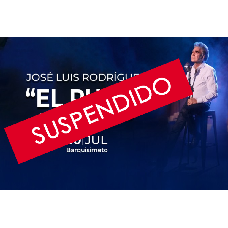 Suspendido concierto de José Luis Rodríguez “El Puma” en Barquisimeto