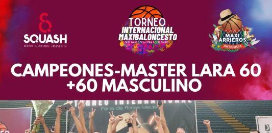 Máster de Lara 60 conquista la gloria del baloncesto en Medellín