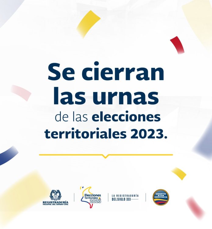Cierran mesas electorales en los comicios regionales en Colombia