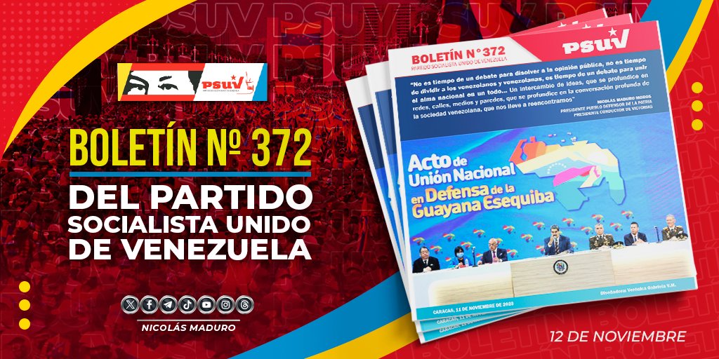 Presidente Maduro: "Defendamos nuestra Patria debatiendo"