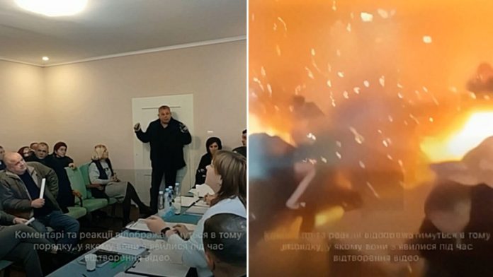 Diputado ucraniano detona tres granadas en una sesión del consejo