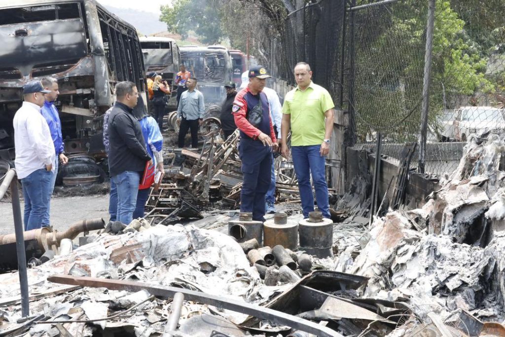 112 autobuses autobuses se destruyeron tras incendio de TransAragua