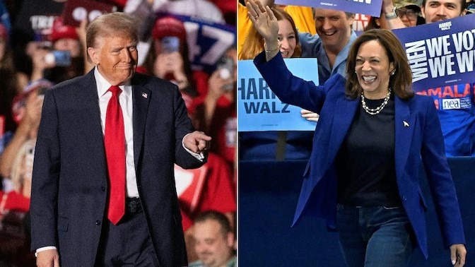 Trump y Harris batallan por el cinturón del sol y del óxido a pocas horas de las elecciones