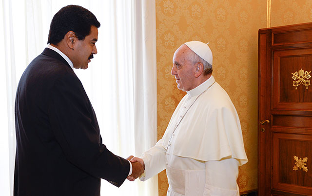Presidente Maduro felicita al Papa Francisco por su cumpleaños
