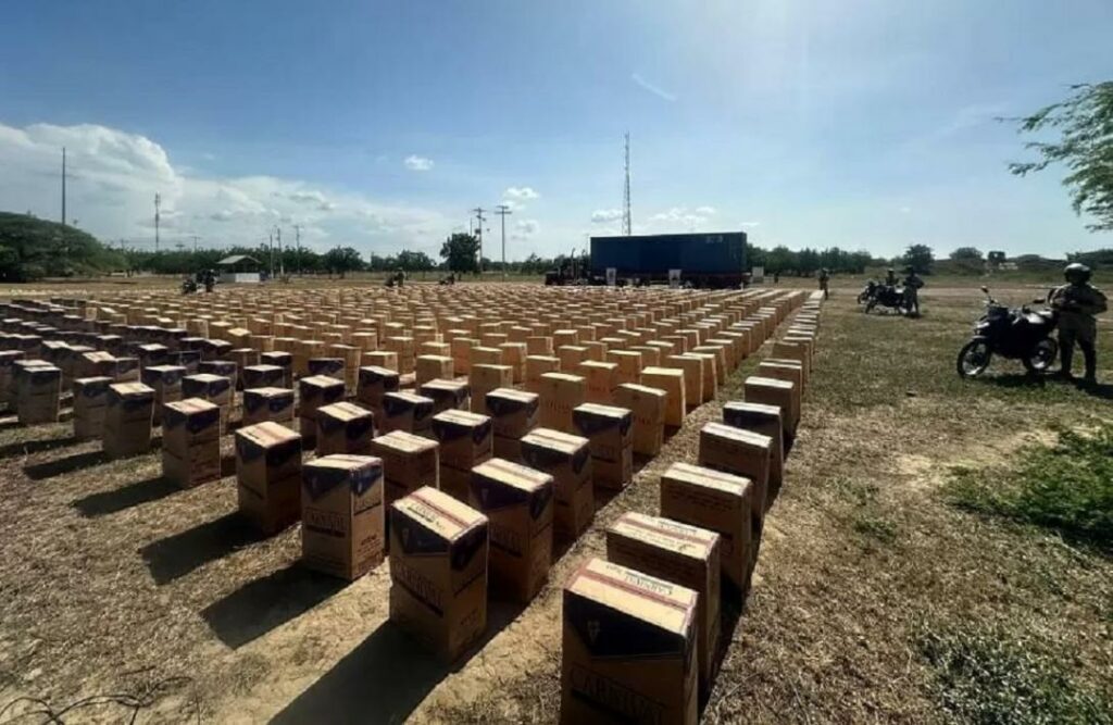 Incautan millones de cigarrillos de contrabando en Maicao