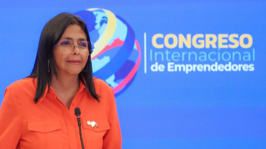 Delcy Rodríguez inauguró desde China el I Congreso Internacional de Emprendedores en La Carlota