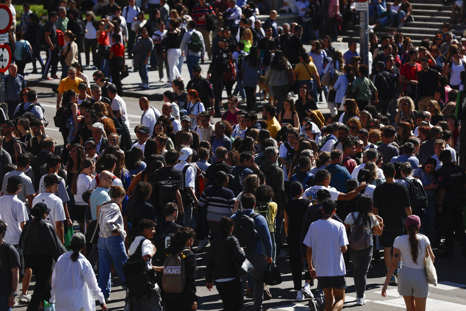 Madrid sigue en caos tras el apagón este lunes 28 de abril