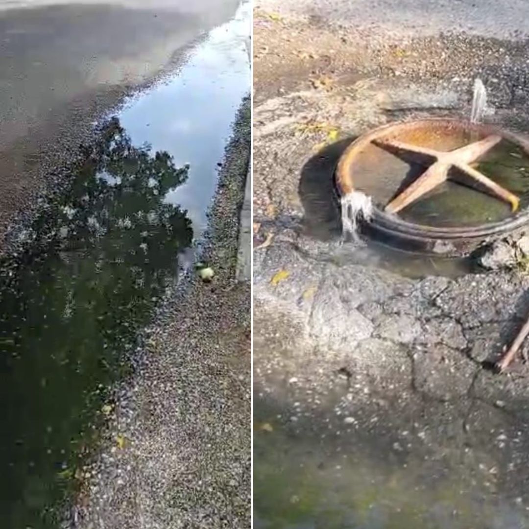 Cloaca desbordada "ahoga" a vecinos de la Urb. Rómulo Gallegos en Cabudare