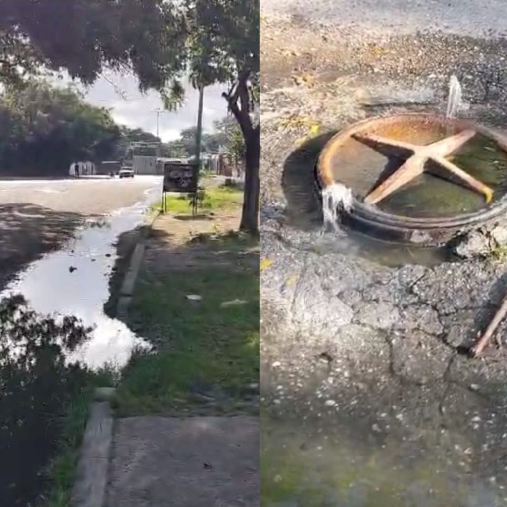 Cloaca desbordada "ahoga" a vecinos de la Urb. Rómulo Gallegos en Cabudare