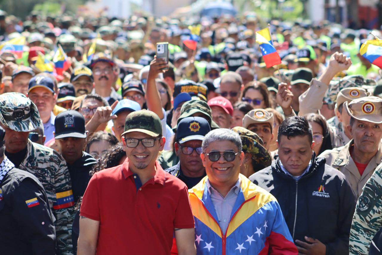 Mediante una movilización: Pueblo de Lara se levanta con fuerza en el Alistamiento Nacional de la Milicia Bolivariana
