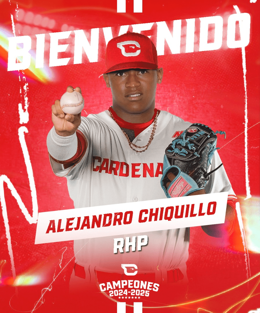 ¡Un brazo potente al Cardenales!: El lanzador Alejandro Chiquillo
