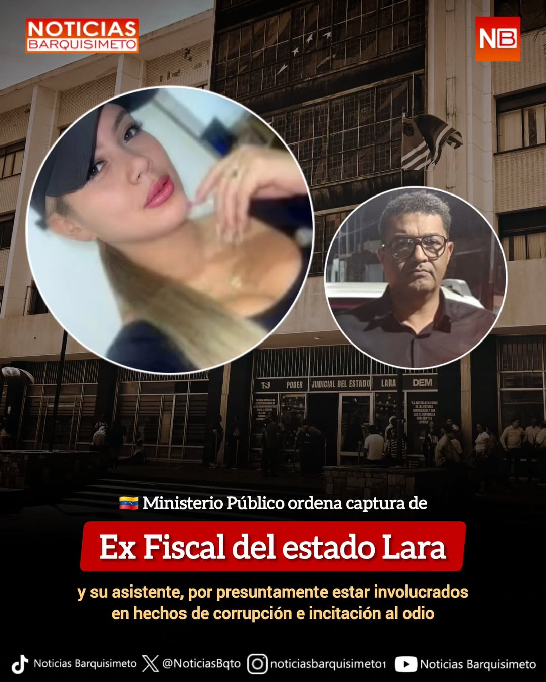 Dictan orden de captura contra exfiscal de Barquisimeto, Darling Ortiz por corrupción