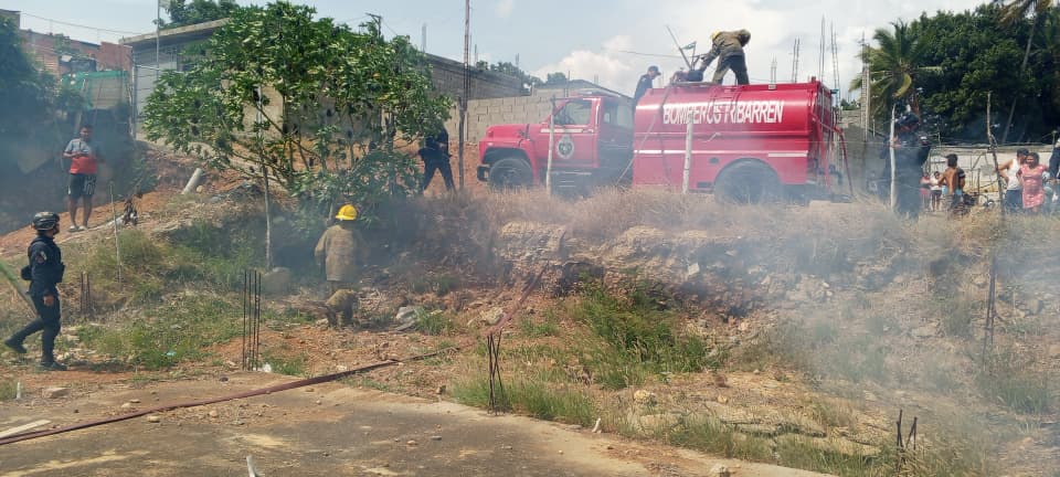 Actuación de los bomberos