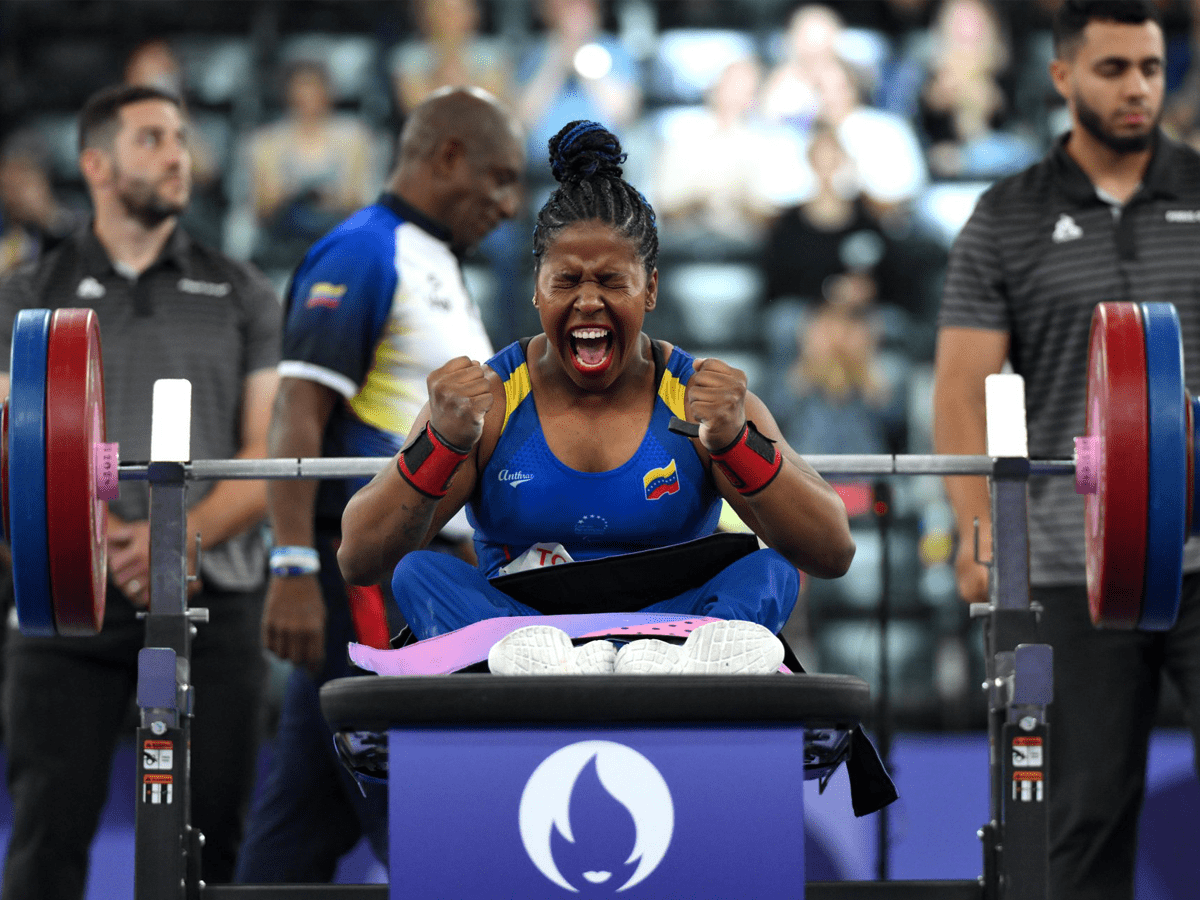 La Venezolana Clara Fuentes conquistó el oro del Mundial de Parapotencia al levantar 121 Kg